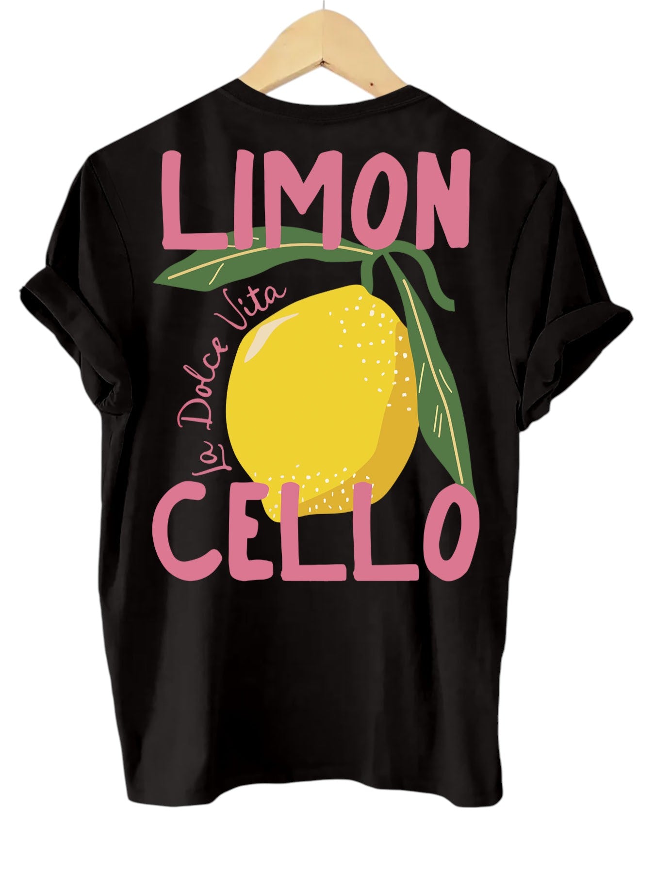 Limoncello T-shirt - Unisex - Ronde hals - Citroen T-shirt - Oversized T-shirt