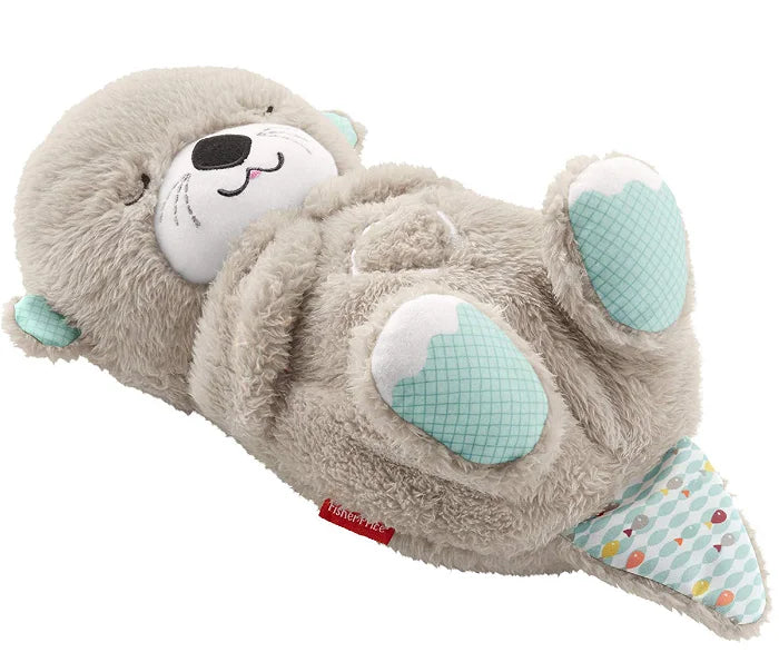 Ademende Otter Teddy - Rustgevende, lichtgevende muzikale teddybeer knuffel voor baby's-Boetiek Moda