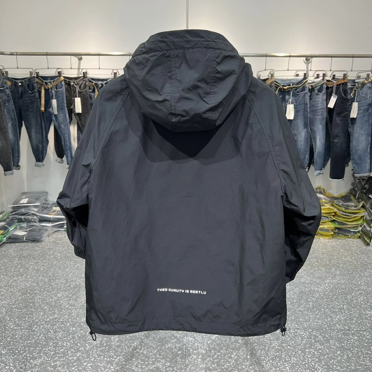 Anorak - Lichtgewicht windjack met halve rits en zak-Boetiek Moda