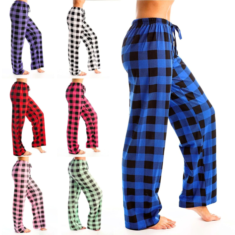 Asanta | Dames Broek | Vrouwen Kerst Geruite Pyjama Broek | Comfortabel-Boetiek Moda