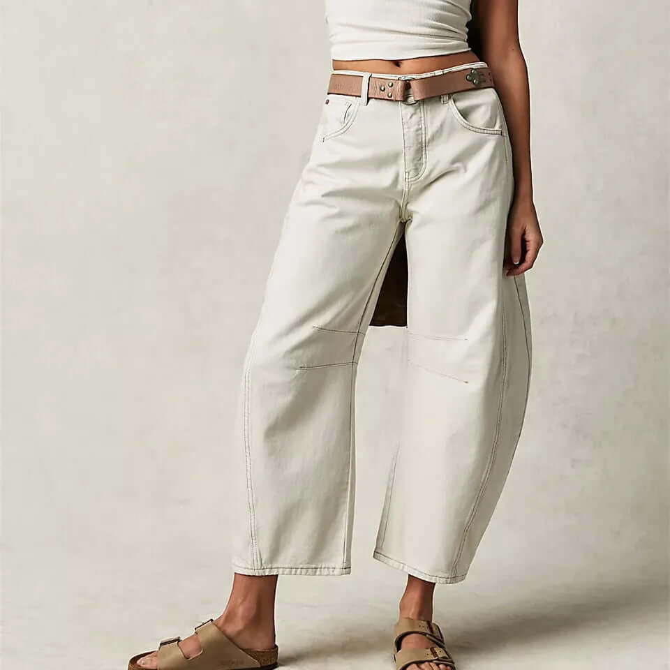 Baggy Jeans | Losse Pasvorm | Normale Taille | Utility Jeans | Damesjeans-Boetiek Moda