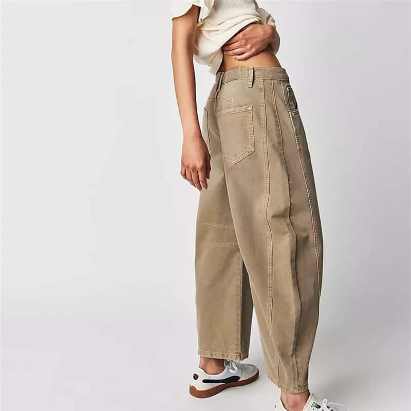 Baggy Jeans | Losse Pasvorm | Normale Taille | Utility Jeans | Damesjeans-Boetiek Moda