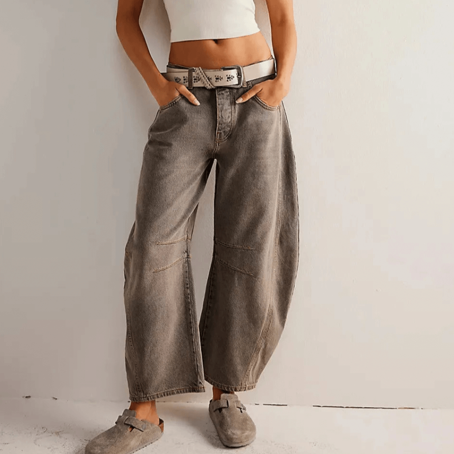 Baggy Jeans | Losse Pasvorm | Normale Taille | Utility Jeans | Damesjeans-Boetiek Moda