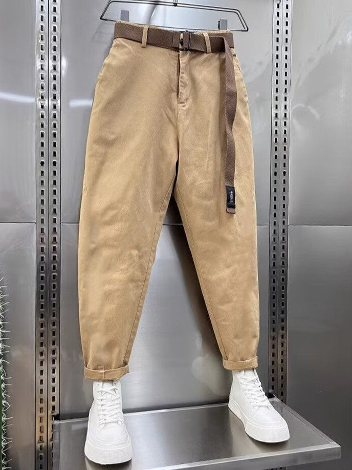 Baggy broek | Slouchy | Riem | Losvallende broek | Herenbroek-Boetiek Moda