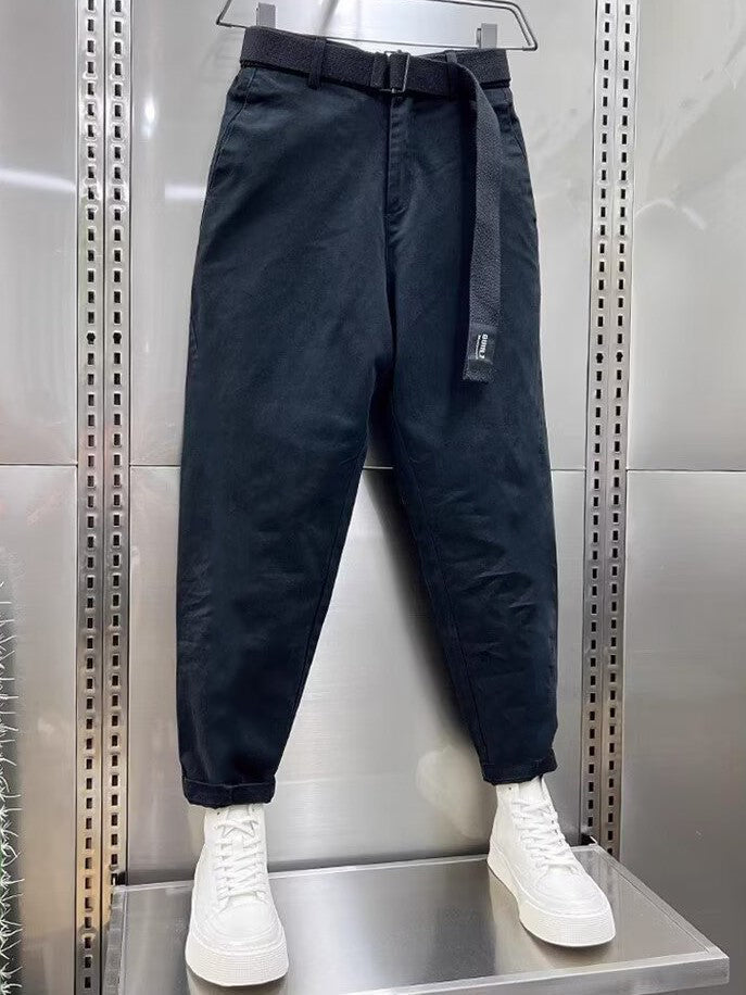 Baggy broek | Slouchy | Riem | Losvallende broek | Herenbroek-Boetiek Moda