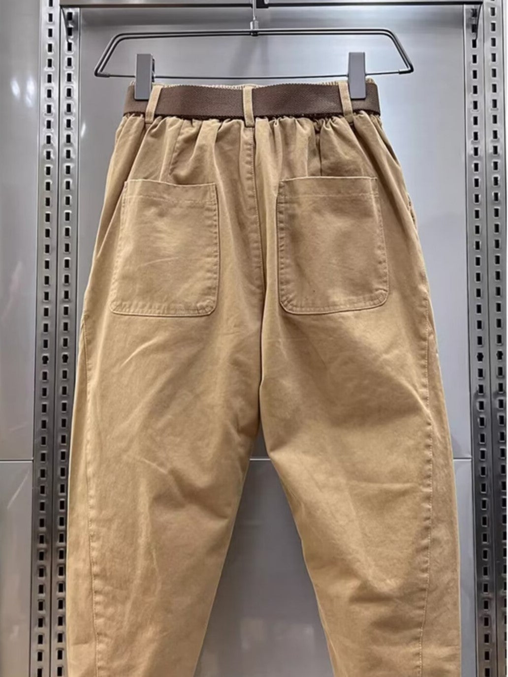 Baggy broek | Slouchy | Riem | Losvallende broek | Herenbroek-Boetiek Moda