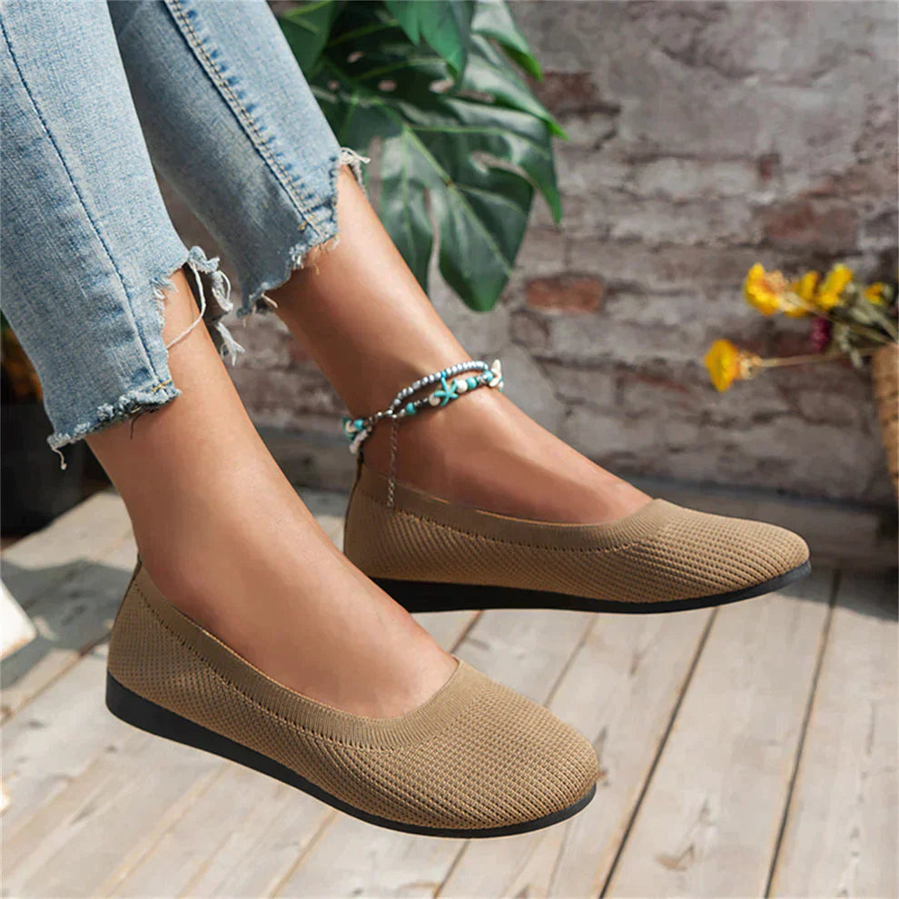 Ballerina Schoenen - Vrouwen Platte Slip-On Orthopedische Zomerschoenen-Boetiek Moda