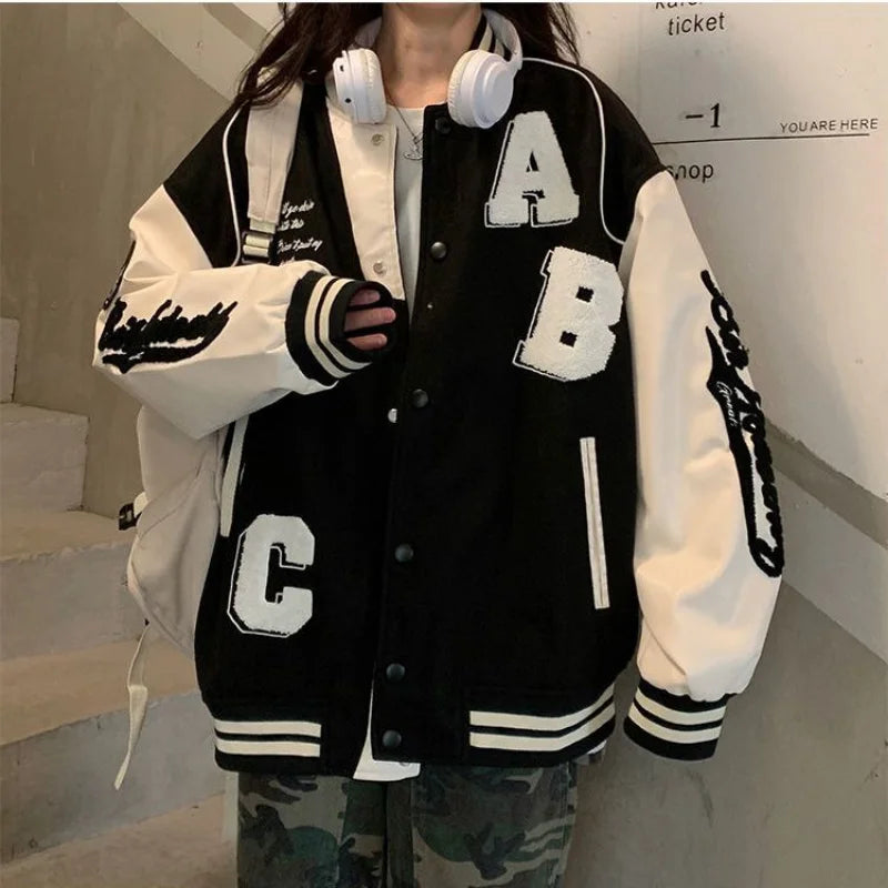 Baseball Jas - Oversized - Vintage - Damesjas - Bomberjack-Boetiek Moda