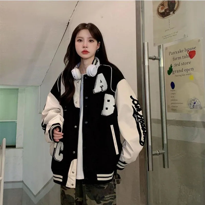 Baseball Jas - Oversized - Vintage - Damesjas - Bomberjack-Boetiek Moda