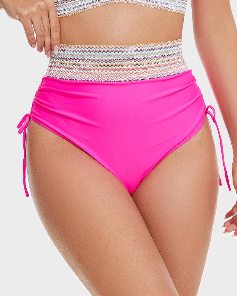 Bikiniset - Tweedelig - V-hals - Bikini met hoge taille - Zwemkleding voor dames-Boetiek Moda