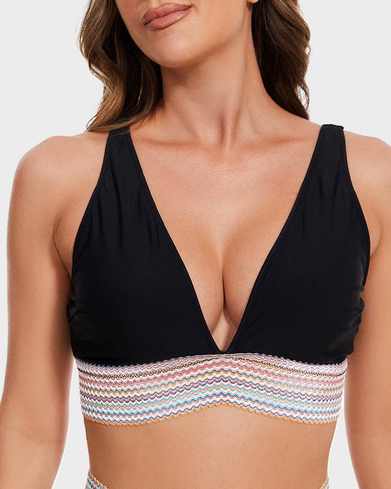Bikiniset - Tweedelig - V-hals - Bikini met hoge taille - Zwemkleding voor dames-Boetiek Moda