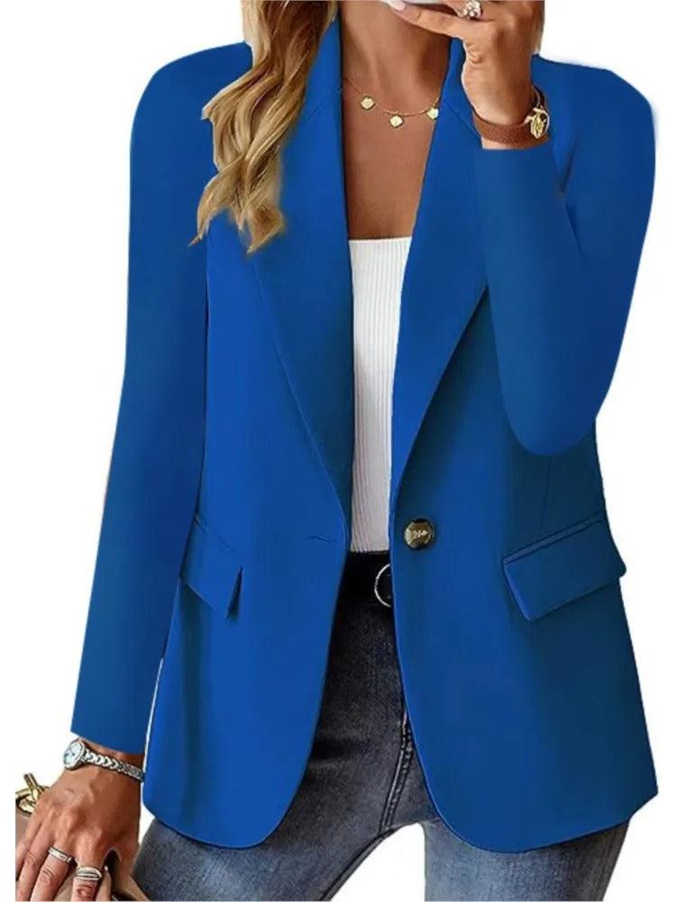 Blazer - Casual Blazerjasje met lange mouwen en zakken voor dames-Boetiek Moda