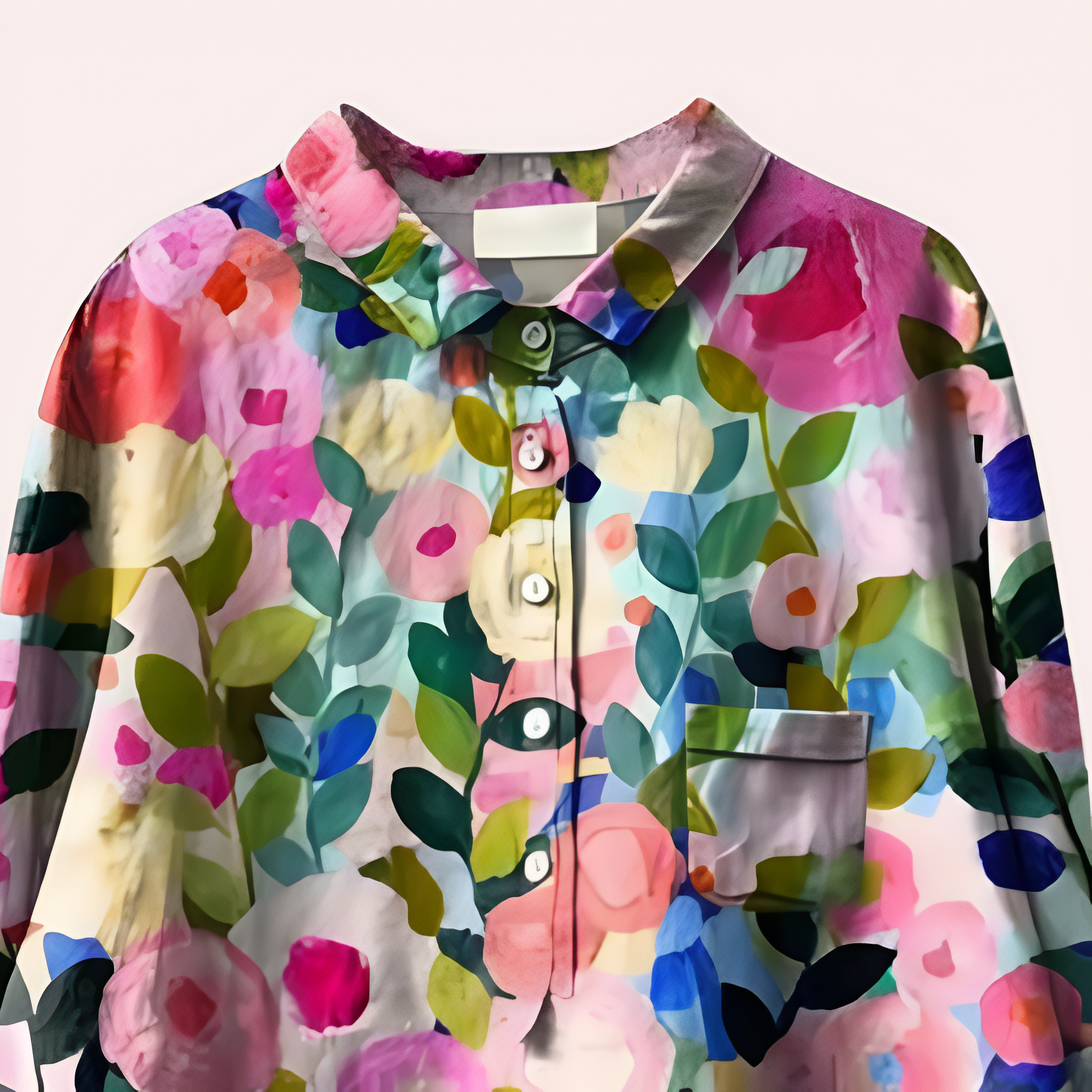 Bloemenblouse - Lange Mouw - Button-Up - Oversized Blouse - Dameskleding-Boetiek Moda