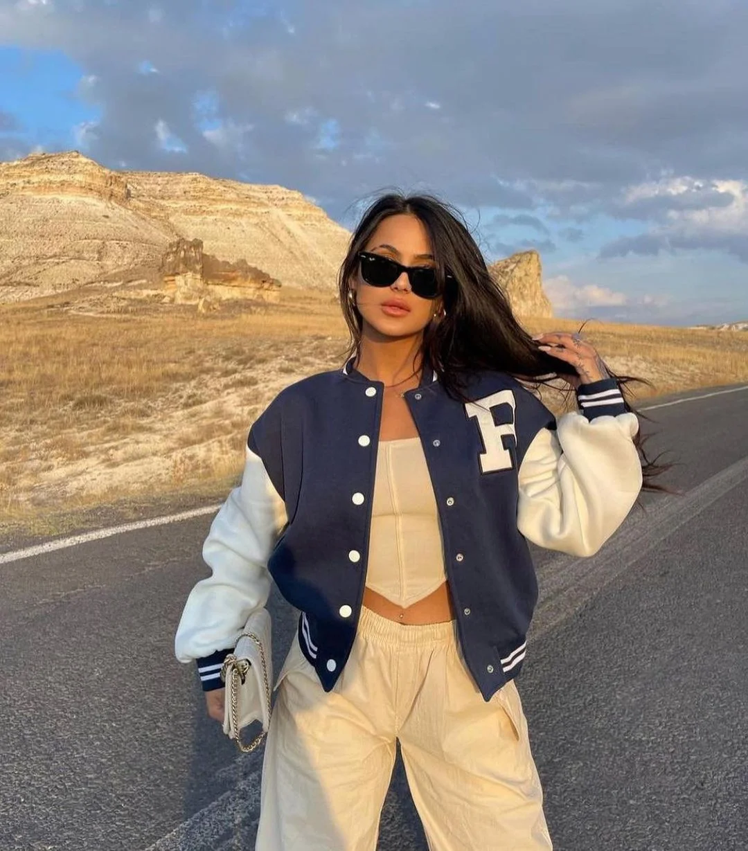 Bomberjack | Oversized | Met knopen | Baseballjack | Damesjack-Boetiek Moda