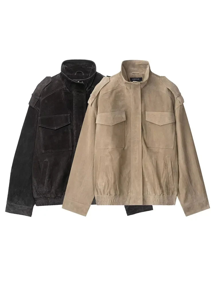 Bomberjack - Oversized - Zip-Up - Herfstjas - Damesjas-Boetiek Moda