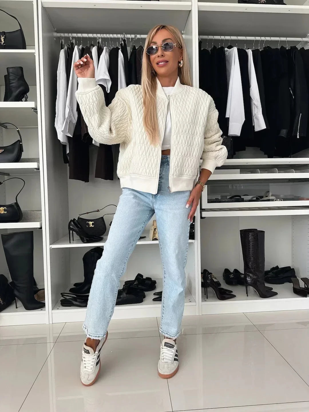 Bomberjack | Relaxed fit | Ritssluiting | Gewatteerd jack | Damesjack-Boetiek Moda