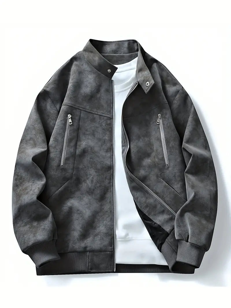 Bomberjack | Ritssluiting | Relaxte pasvorm | Herfstjack | Herenjack-Boetiek Moda