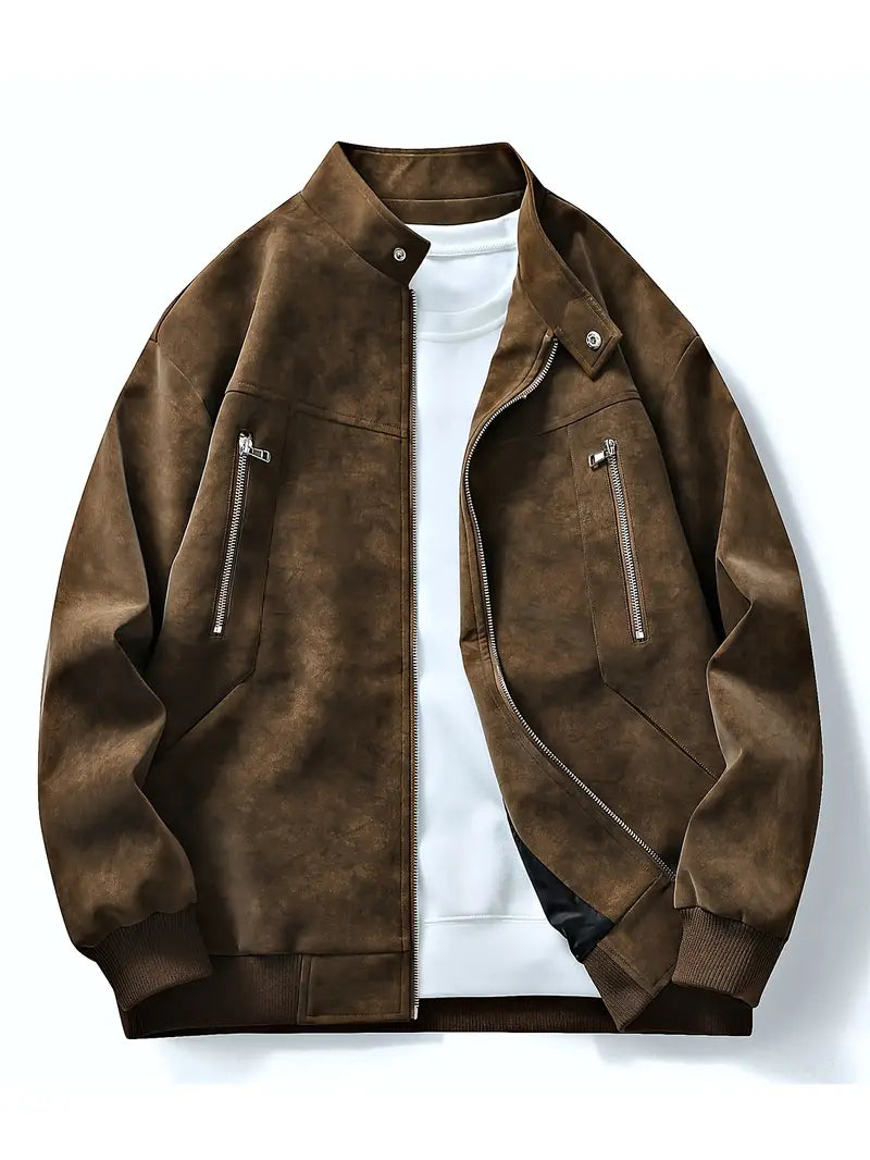 Bomberjack | Ritssluiting | Relaxte pasvorm | Herfstjack | Herenjack-Boetiek Moda