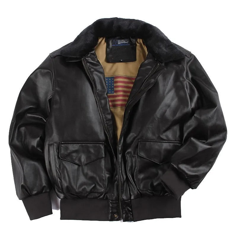 Bomberjack | Vintage | Kunstleer | Leren bomberjack | Herenjassen-Boetiek Moda