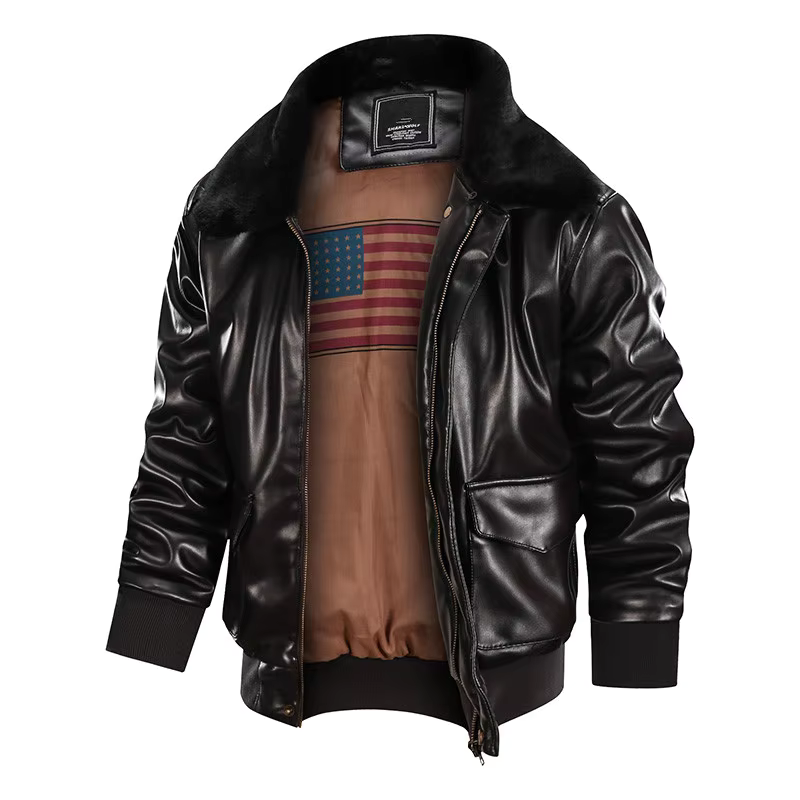 Bomberjack | Vintage | Kunstleer | Leren bomberjack | Herenjassen-Boetiek Moda
