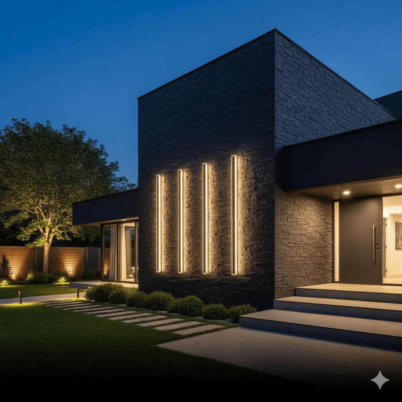 Buiten Wandlamp | Lang | Buitenlamp | Moderne Buiten Wandlampen | Wandlampen Buiten-Boetiek Moda