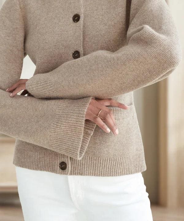 Button-Up Vest | Stijlvol | Wolmix | Gebreid Vest | Vrouwenbreiwerk-Boetiek Moda