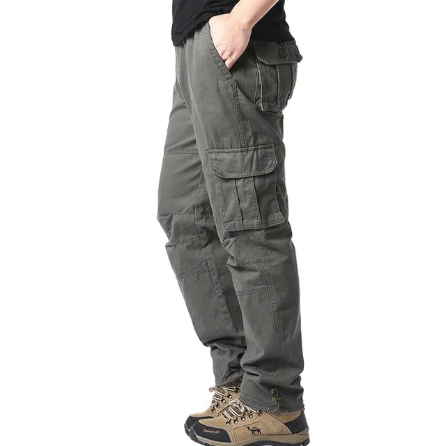 Cargo Broek - Rechte Pijp - Zakken - Cargo Broek - Heren Broek-Boetiek Moda