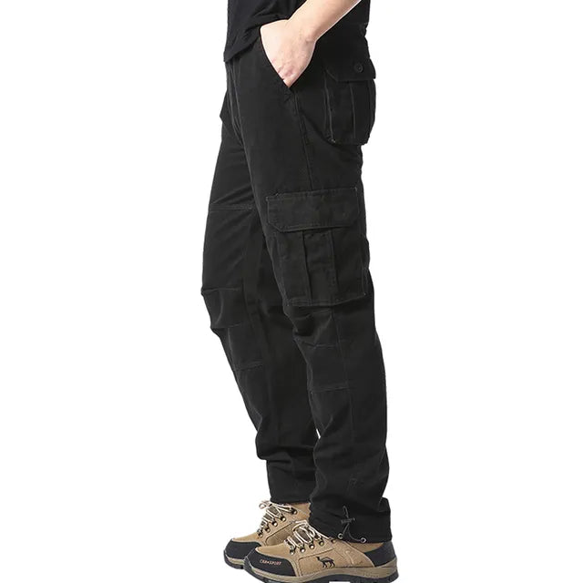 Cargo Broek - Rechte Pijp - Zakken - Cargo Broek - Heren Broek-Boetiek Moda
