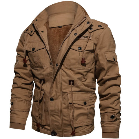Cargo Jas - Casual herenjas met capuchon en fleecevoering-Boetiek Moda