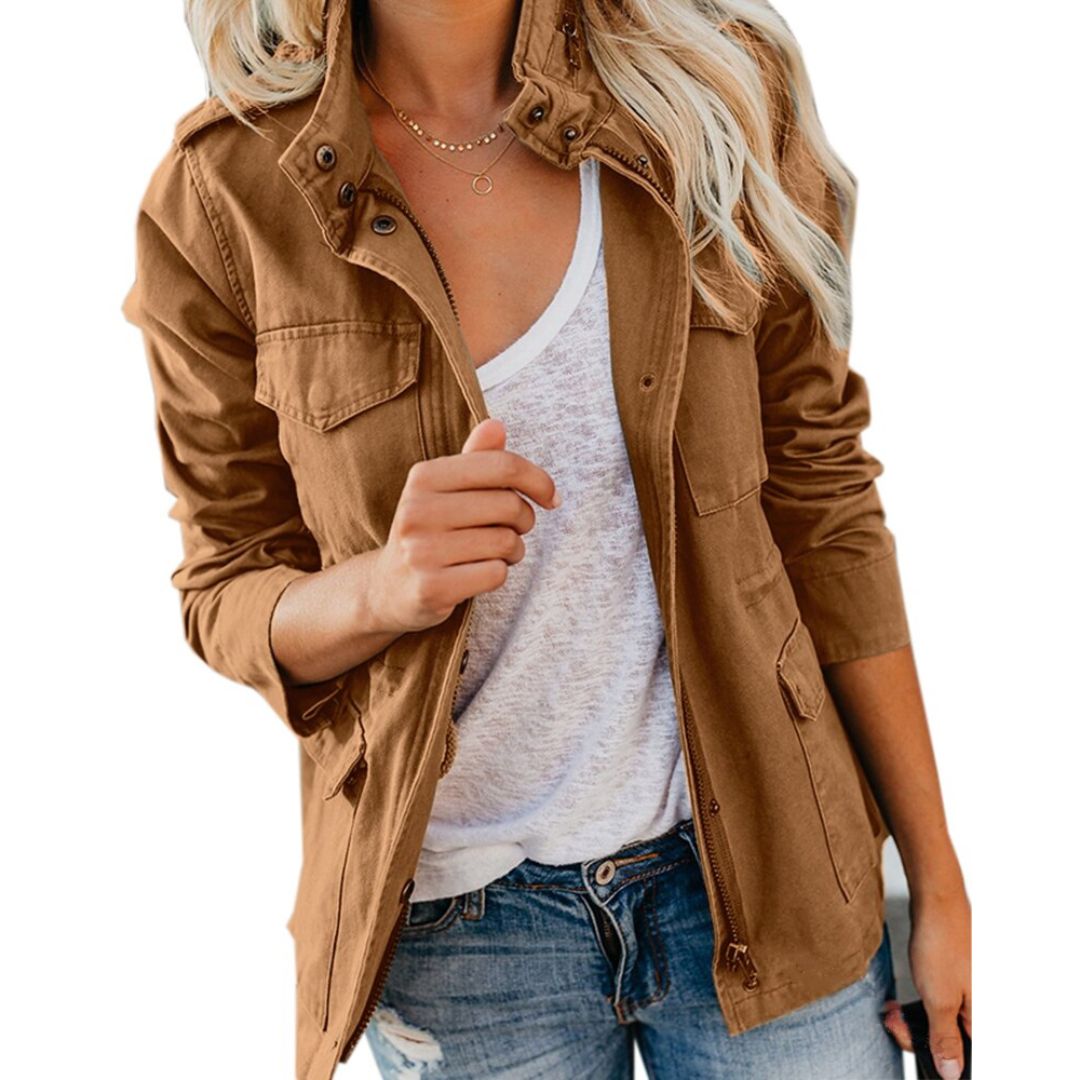 Cargo Jas - Lichtgewicht - Zomerjas - Parka Jas - Damesjas-Boetiek Moda