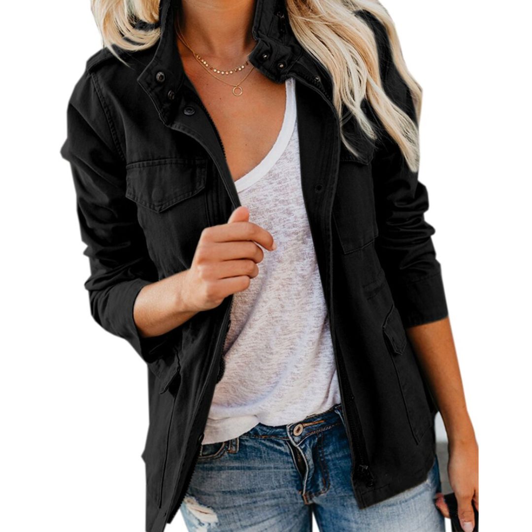 Cargo Jas - Lichtgewicht - Zomerjas - Parka Jas - Damesjas-Boetiek Moda