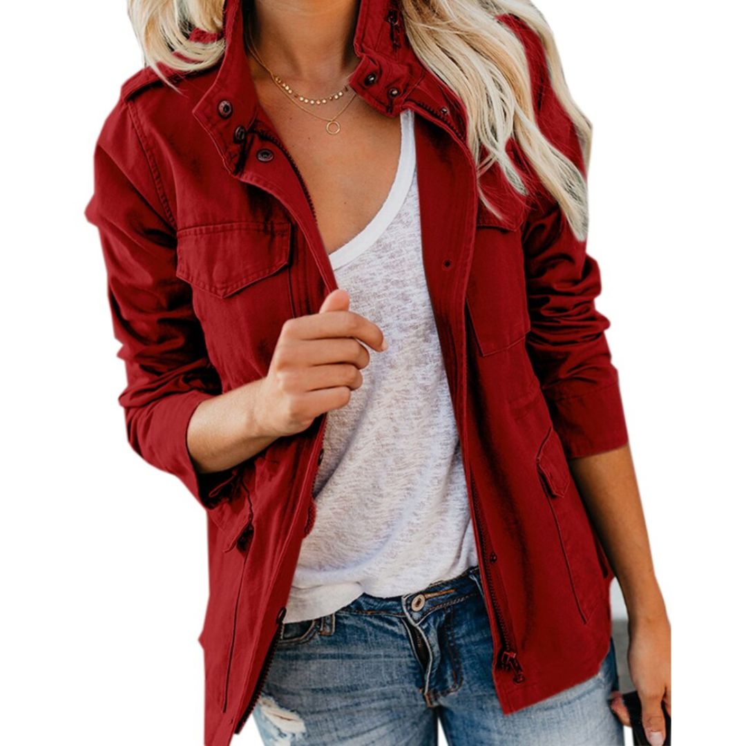 Cargo Jas - Lichtgewicht - Zomerjas - Parka Jas - Damesjas-Boetiek Moda