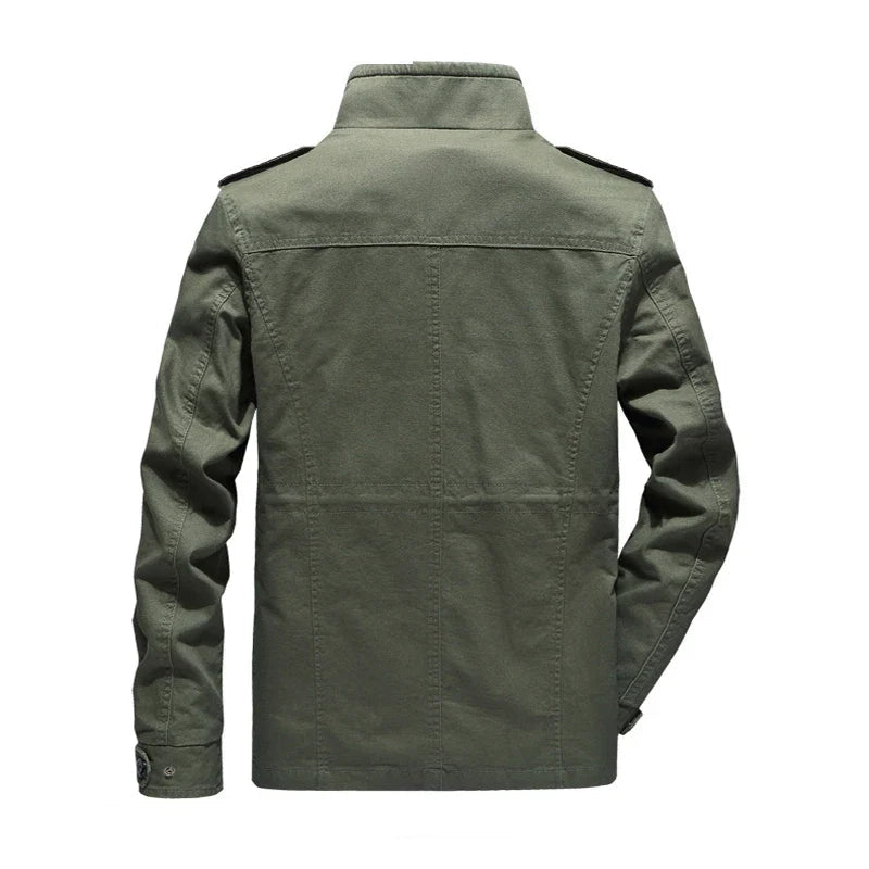 Cargo Jas - Rits - Opstaande Kraag - Herfstjas - Herenjas-Boetiek Moda