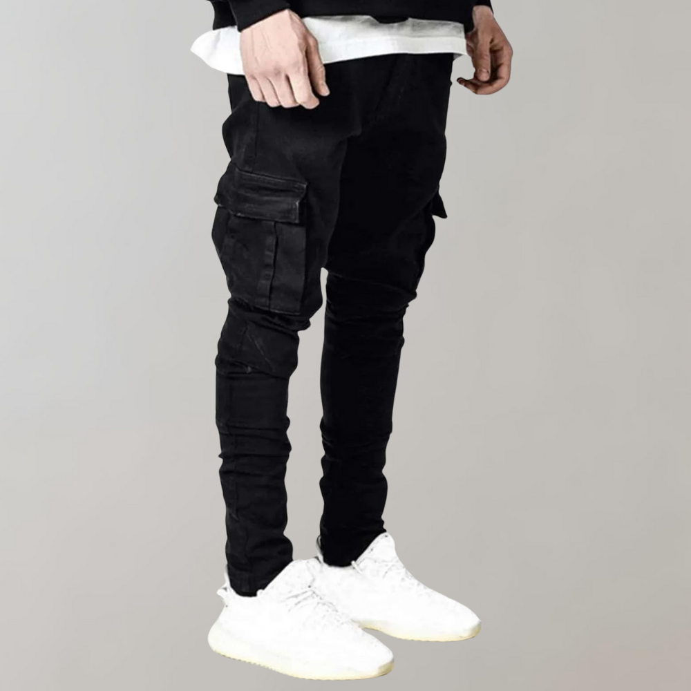 Cargo Jeans - Slim Fit - Stretch - Skinny Jeans - Heren Jeans-Boetiek Moda