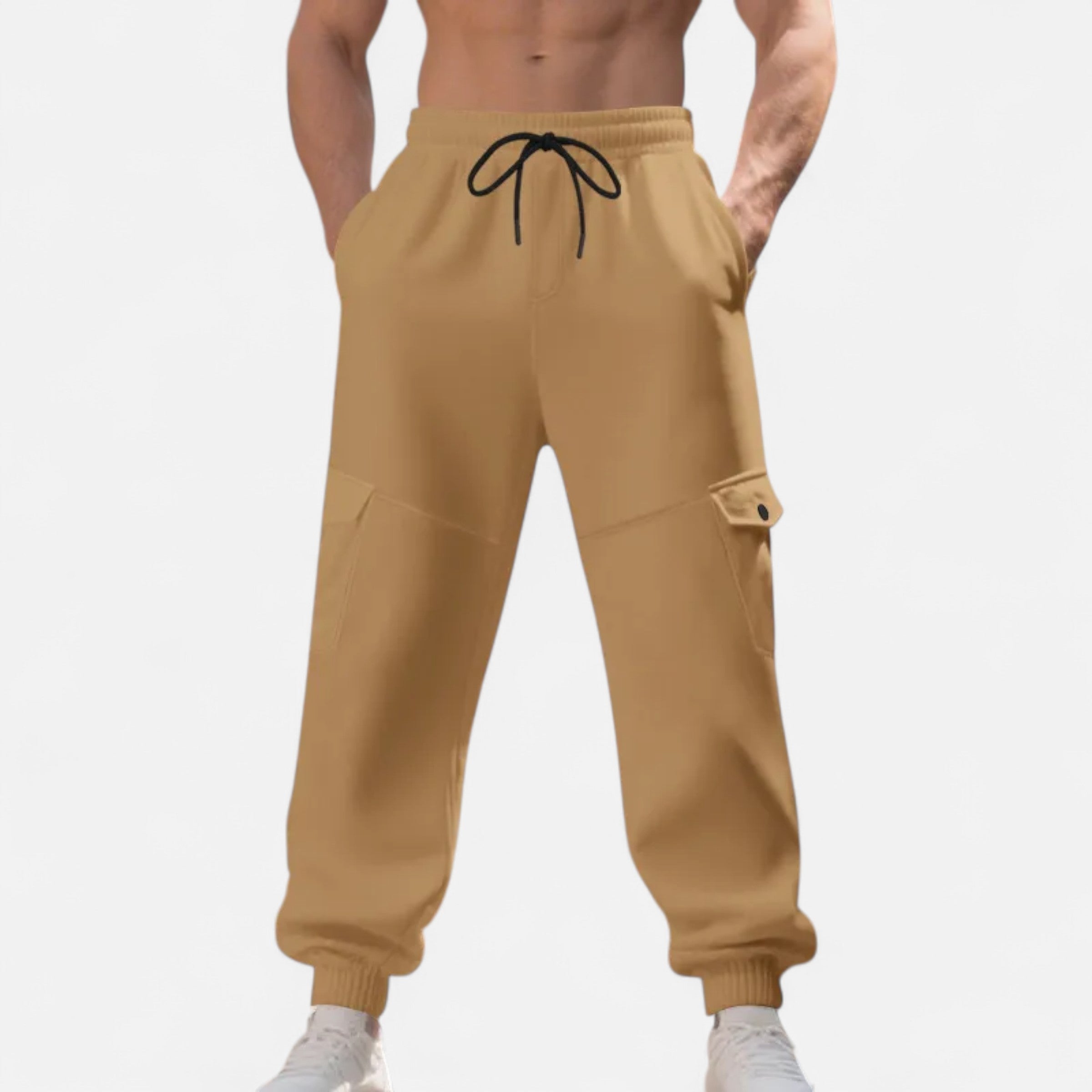 Cargo Joggingbroek - Casual joggingbroek met trekkoord voor heren-Boetiek Moda