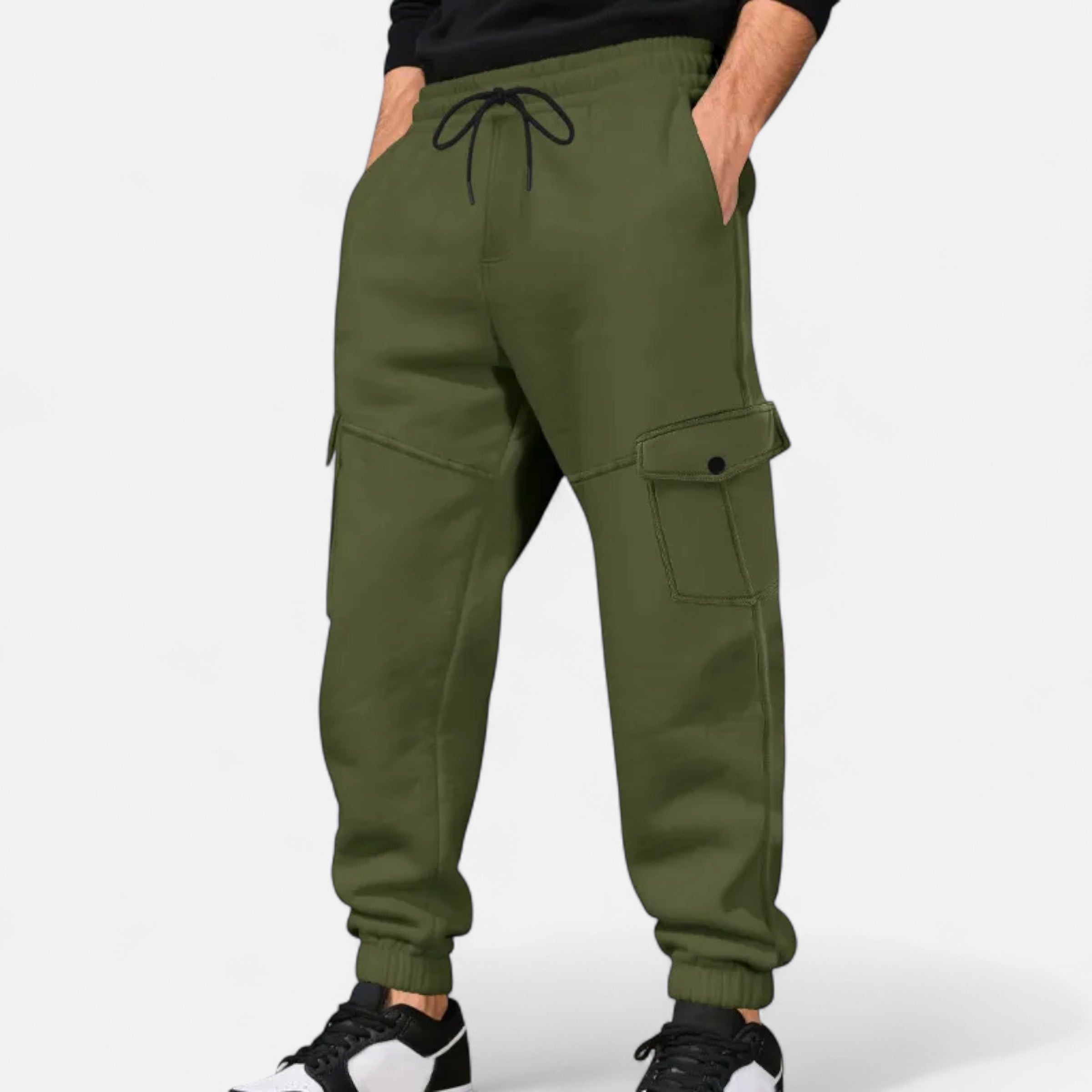 Cargo Joggingbroek - Casual joggingbroek met trekkoord voor heren-Boetiek Moda