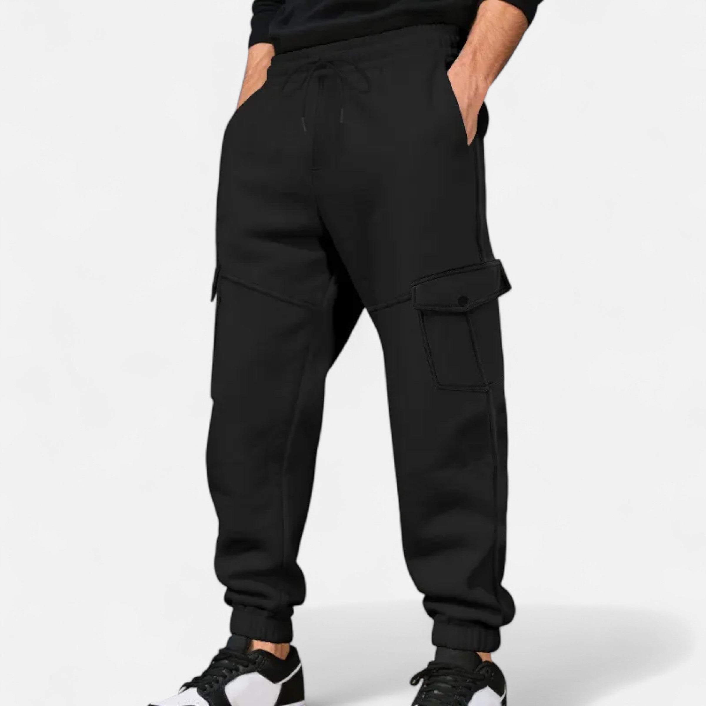Cargo Joggingbroek - Casual joggingbroek met trekkoord voor heren-Boetiek Moda