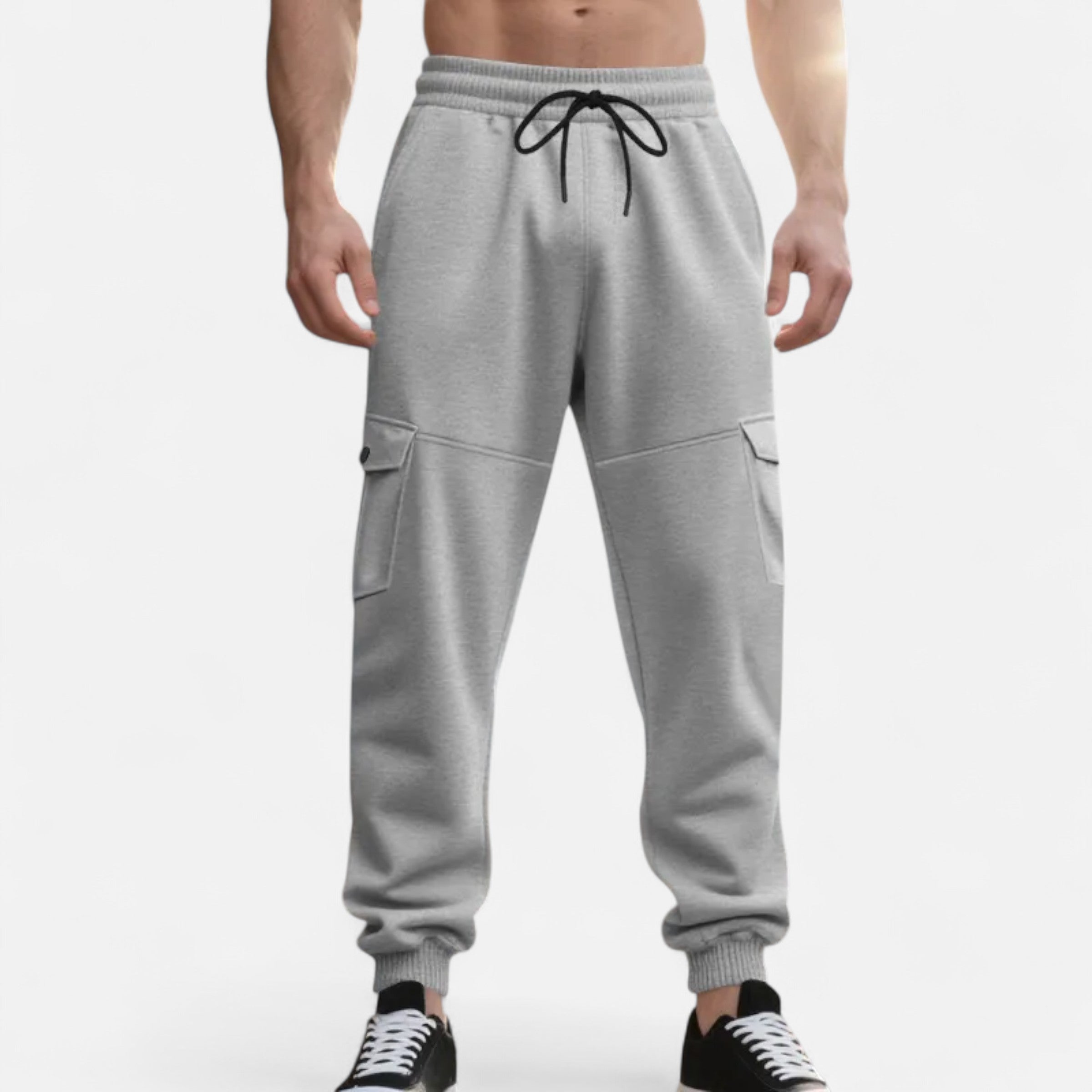 Cargo Joggingbroek - Casual joggingbroek met trekkoord voor heren-Boetiek Moda