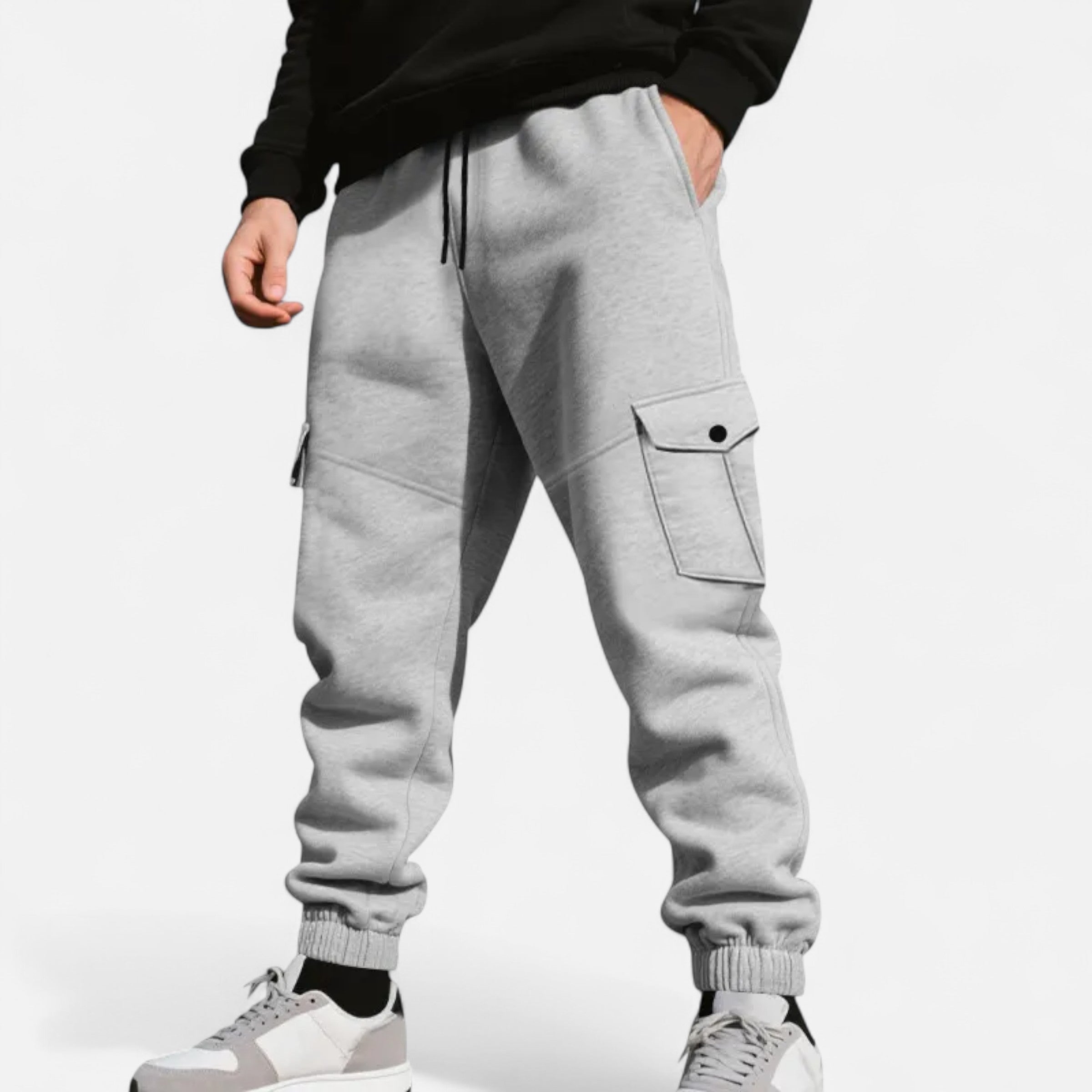 Cargo Joggingbroek - Casual joggingbroek met trekkoord voor heren-Boetiek Moda