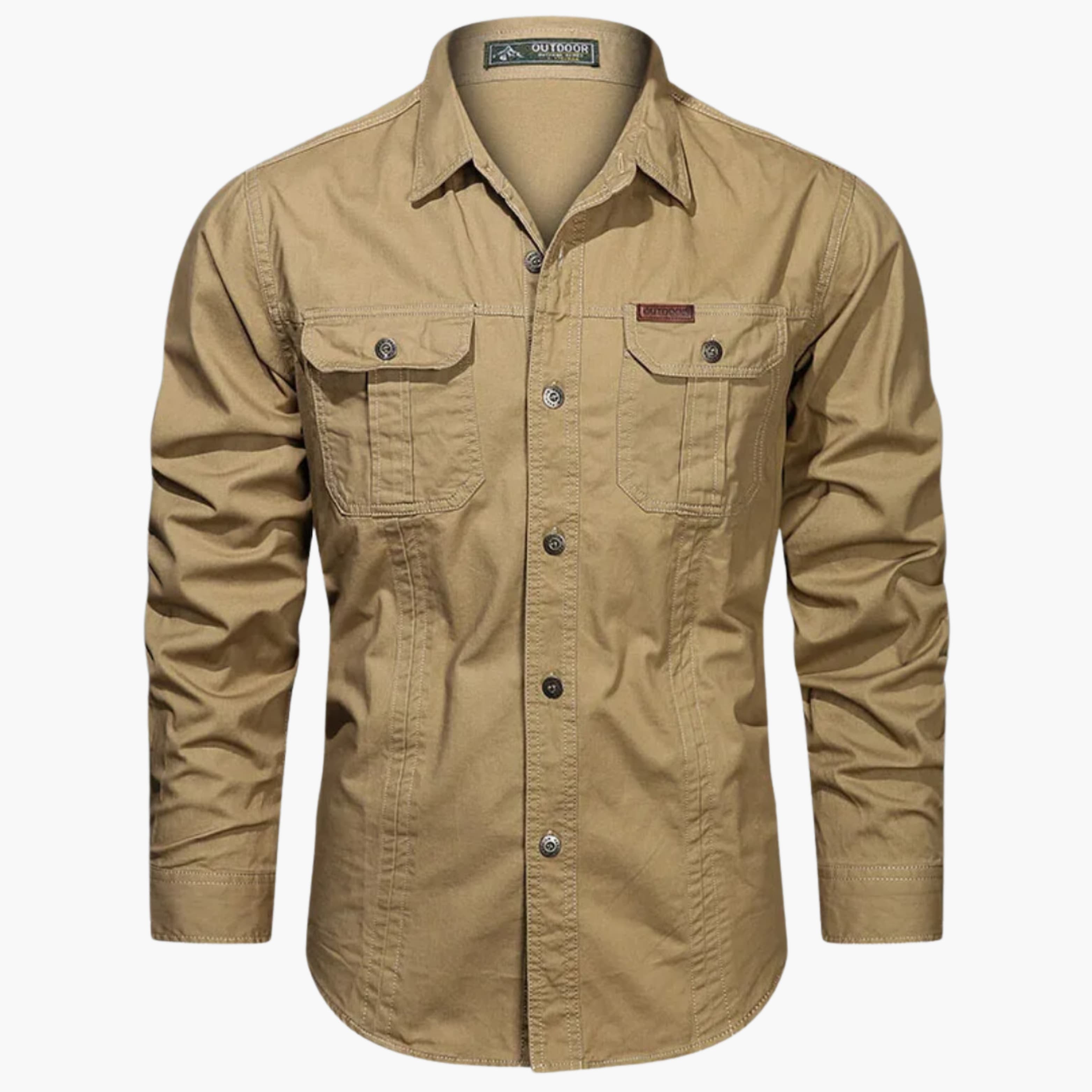 Cargo overhemd | Casual | Button-Up | Overhemd met lange mouwen | Overhemd voor heren-Boetiek Moda