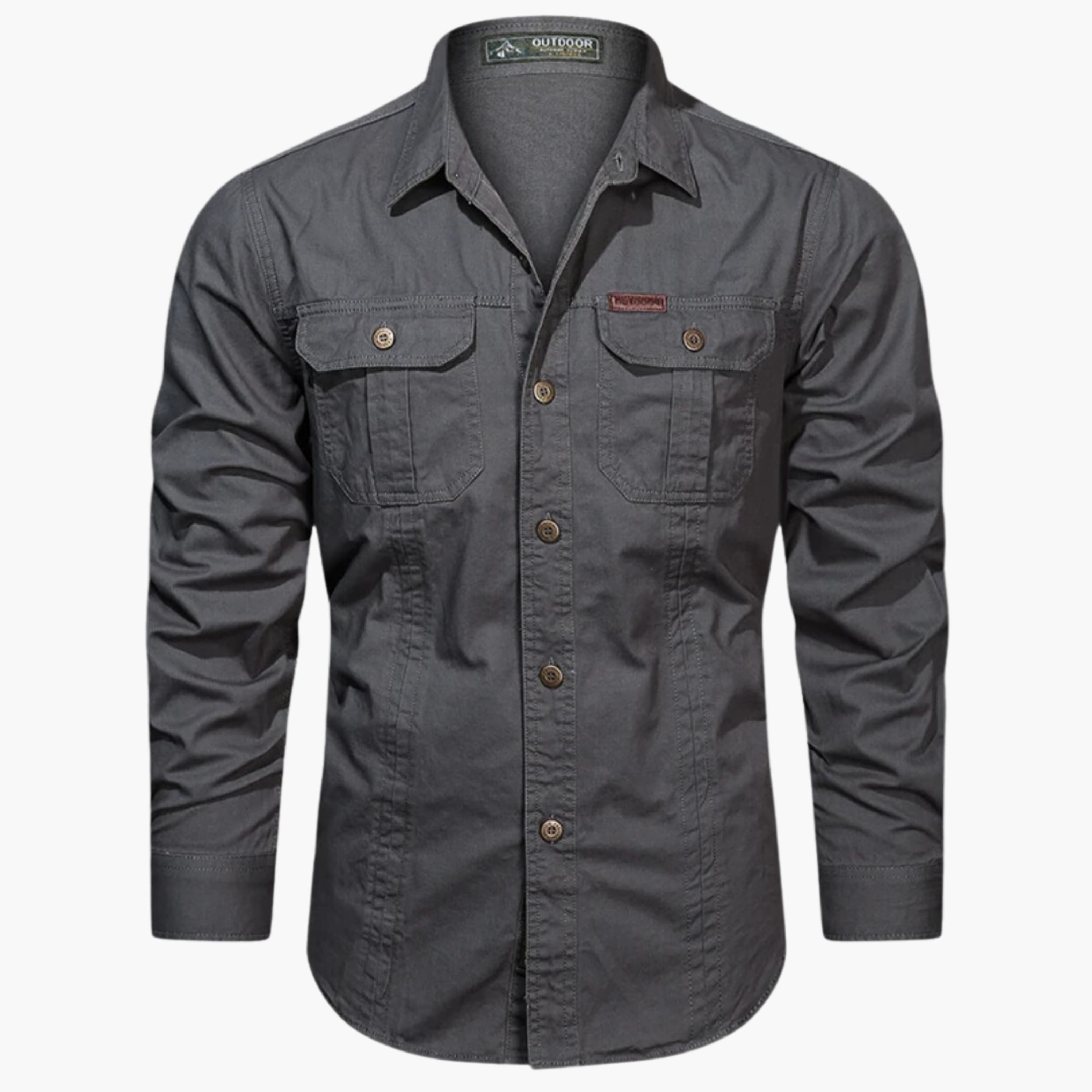 Cargo overhemd | Casual | Button-Up | Overhemd met lange mouwen | Overhemd voor heren-Boetiek Moda