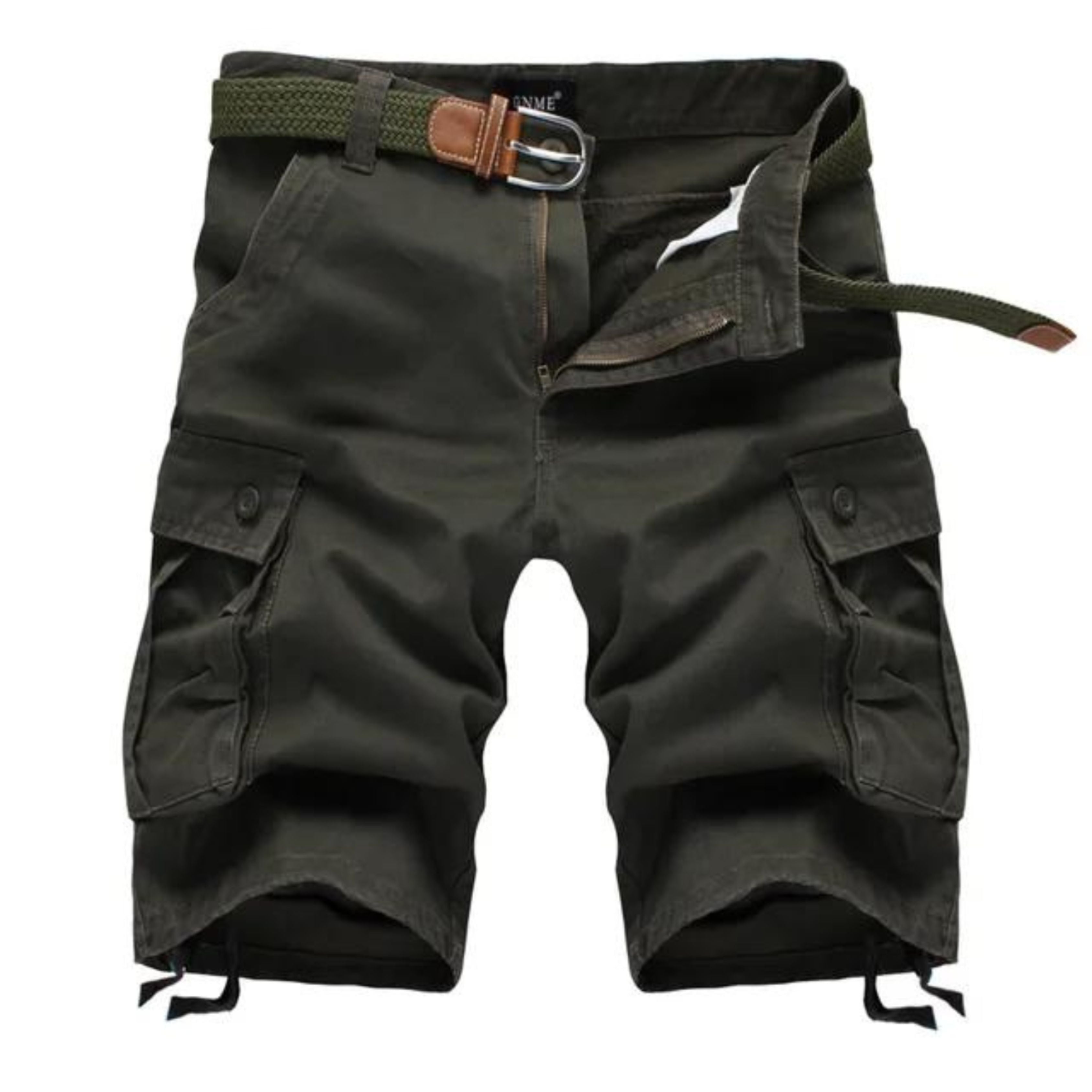 Cargo-short - Lange tactische vrijetijdsshorts voor mannen met riem-Boetiek Moda