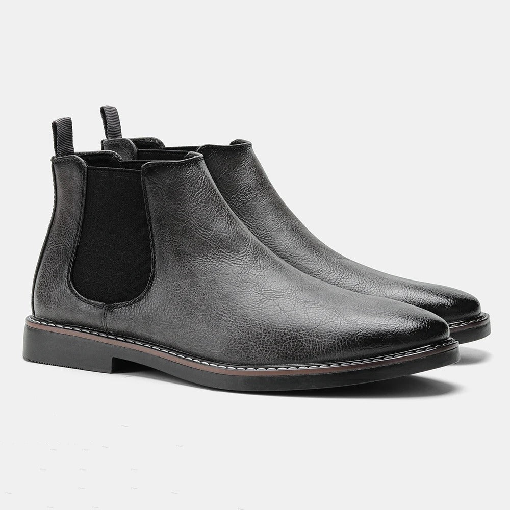 Chelsea Boots - Platte instap enkellaarzen voor heren-Boetiek Moda