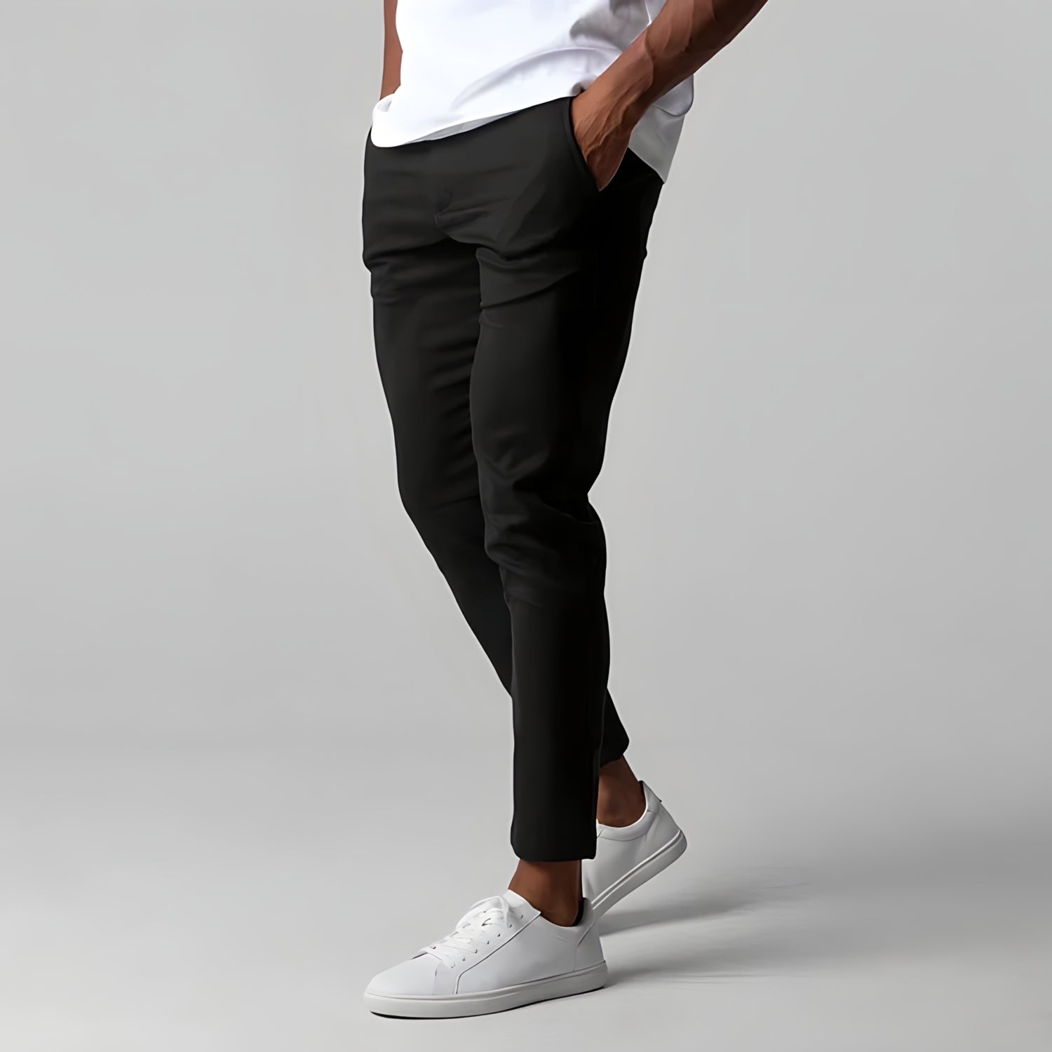 Chino Broek | Elastische Taille | Stretchy | Skinny Chinos | Heren Chinos-Boetiek Moda