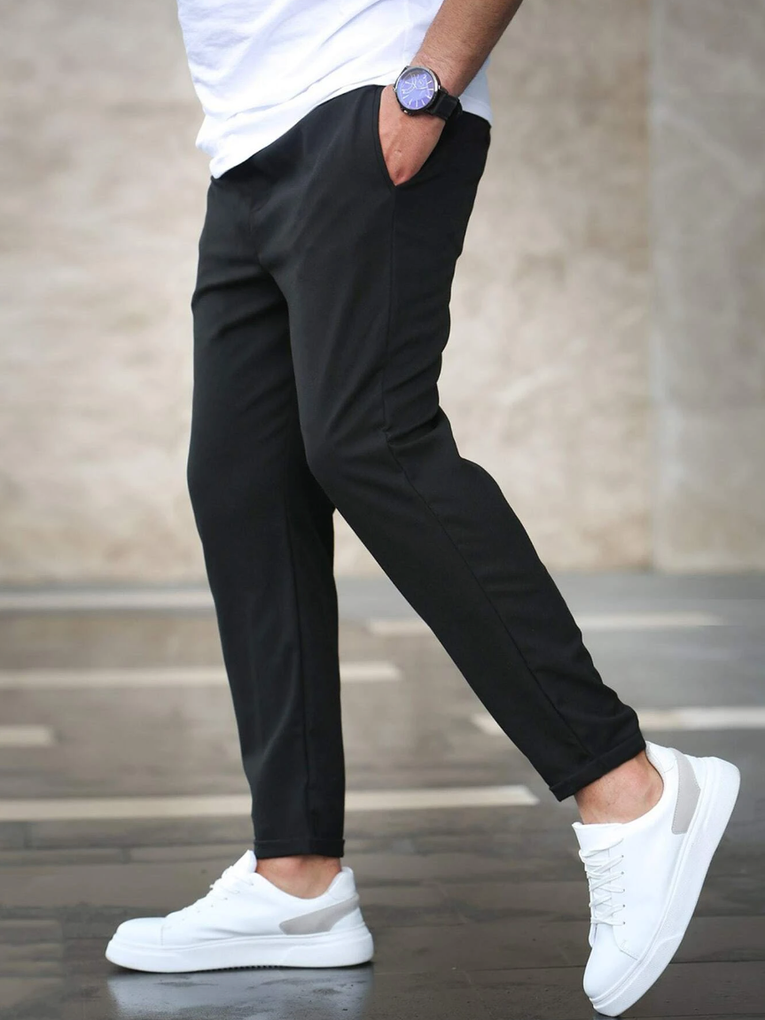 Chino Broek - Heren Casual Skinny Stretch Chino Broek-Boetiek Moda