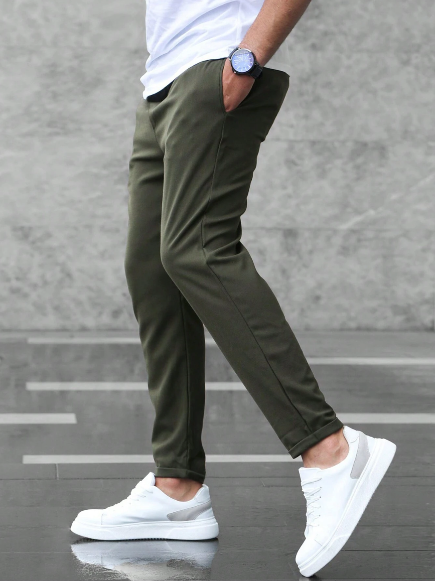 Chino Broek - Heren Casual Skinny Stretch Chino Broek-Boetiek Moda