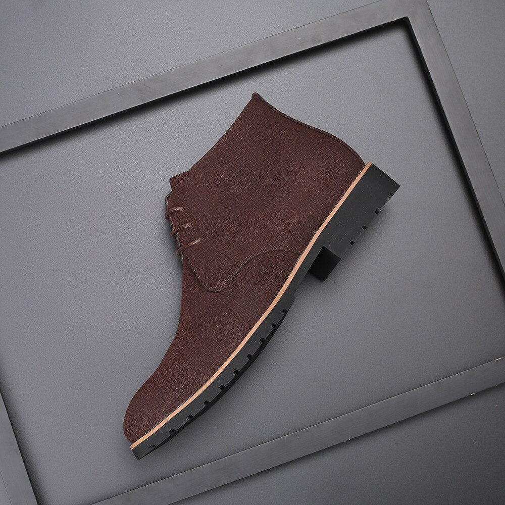 Chukka-laarzen - Elegante casual suède veterschoenen voor heren-Boetiek Moda
