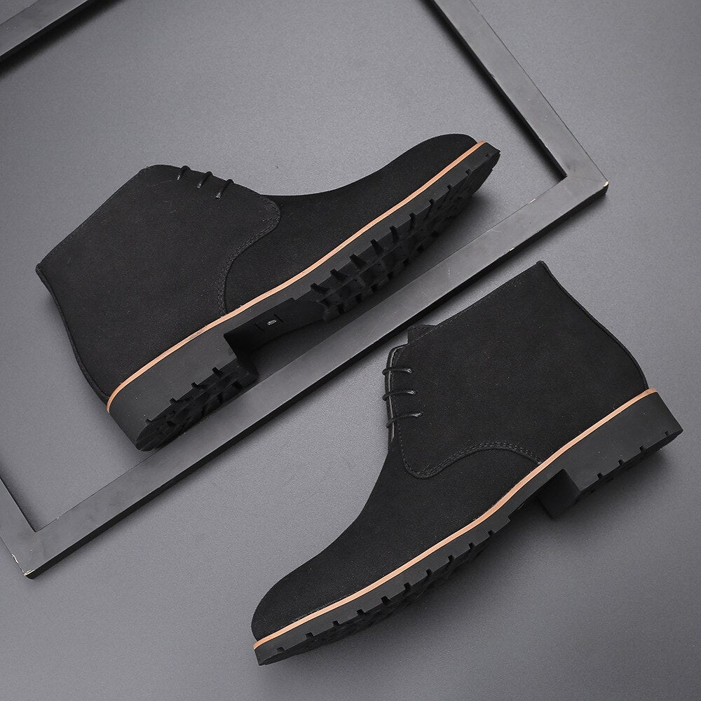 Chukka-laarzen - Elegante casual suède veterschoenen voor heren-Boetiek Moda