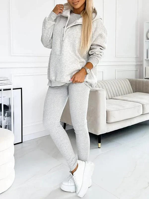 Co-Ord Set - Oversized Hoodie - Tracksuit - Hoodie en Leggingset - Dameskleding-Boetiek Moda