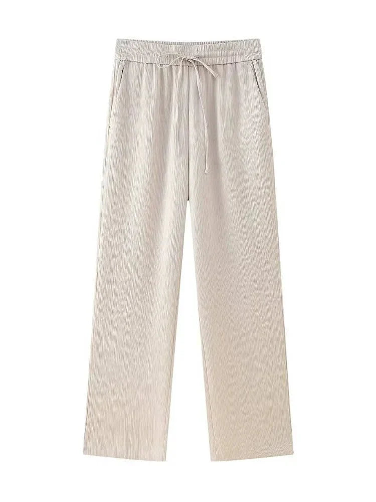 Co-Ord Set | Oversized | Wijde pijpen | Blazer en broek set | Tweedelige set voor dames-Boetiek Moda